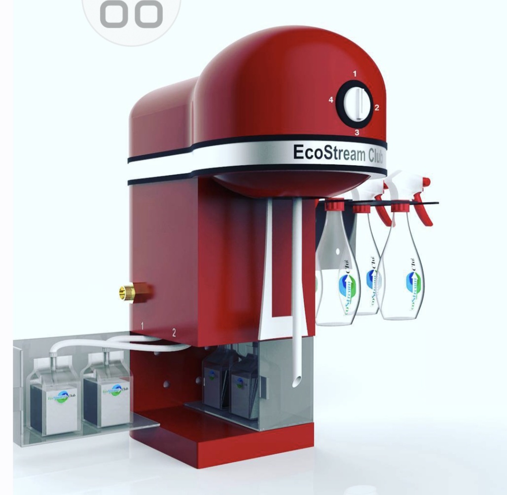 EcoStream Club Cleaning Solution Dispenser Machine β Professional Countertop/Wal